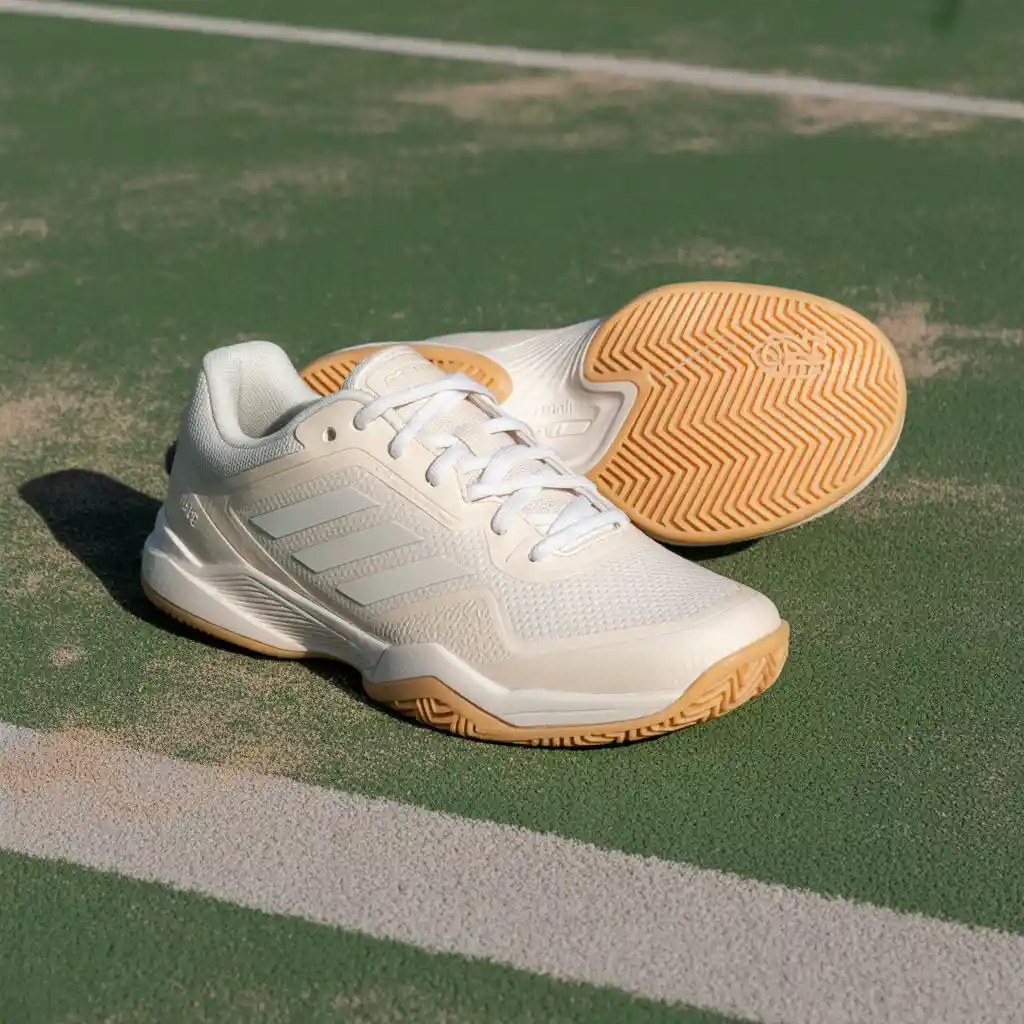 Padel shoes on court
